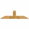 Ekena Millwork Portland Rough Sawn Timber Gable Bracket, Western Red Cedar, 60"W x 17"H x 4"D x 6"F, 7/12 Pitch GBW060X17X0406POR00RWR - alternate 1